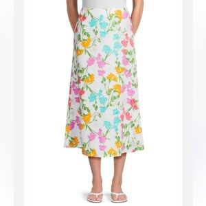 Saks Fifth Avenue 100% Linen Skirt